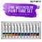 U.S. Art Supply 12-Color Water Colors Paint Set, 12ml Professional Watercolor Tubes, Vibrant Pigments - Water Colors Paint Adult Set for Artists